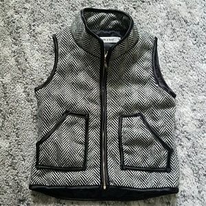 Girls herringbone vest, jcrew inspired